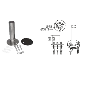 Adapter za flanšu za merdevine AISI316